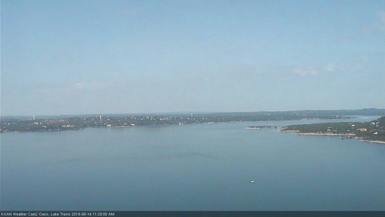 Lake Travis webcam, August 14, 2019 10:30 AM CT