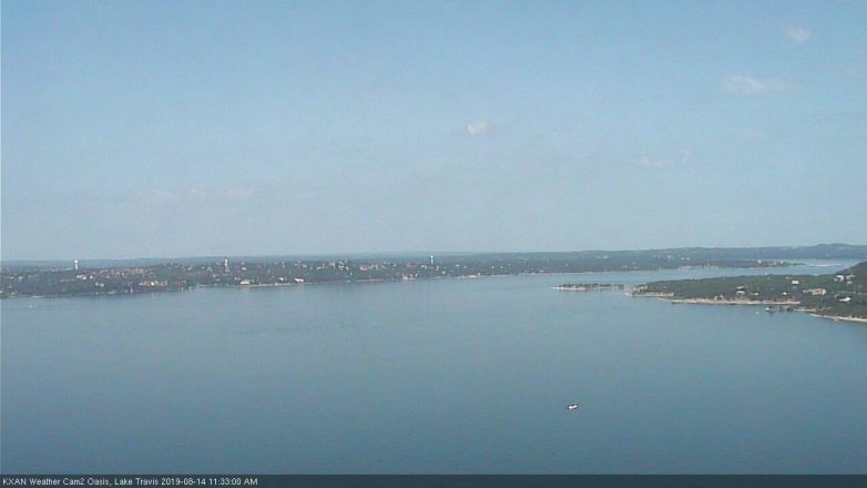 Lake Travis webcam, August 14, 2019 10:35 AM CT