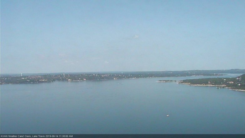 Lake Travis webcam, August 14, 2019 10:40 AM CT