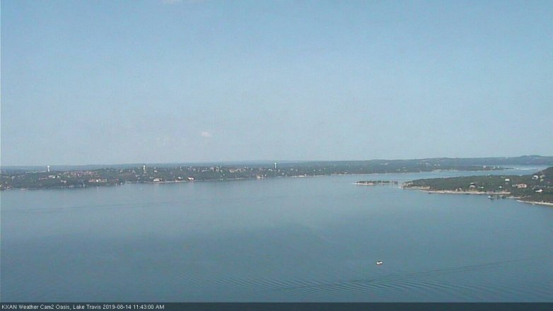 Lake Travis webcam, August 14, 2019 10:45 AM CT