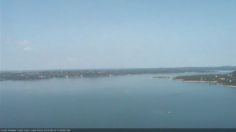 Lake Travis webcam, August 14, 2019 10:50 AM CT