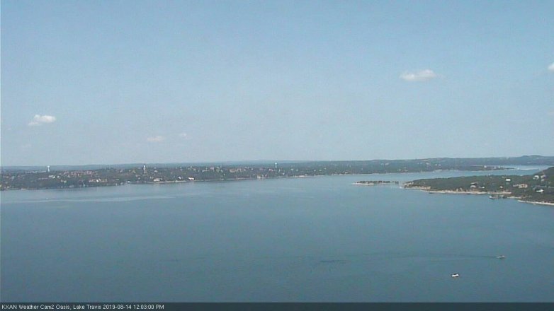 Lake Travis webcam, August 14, 2019 11:05 AM CT