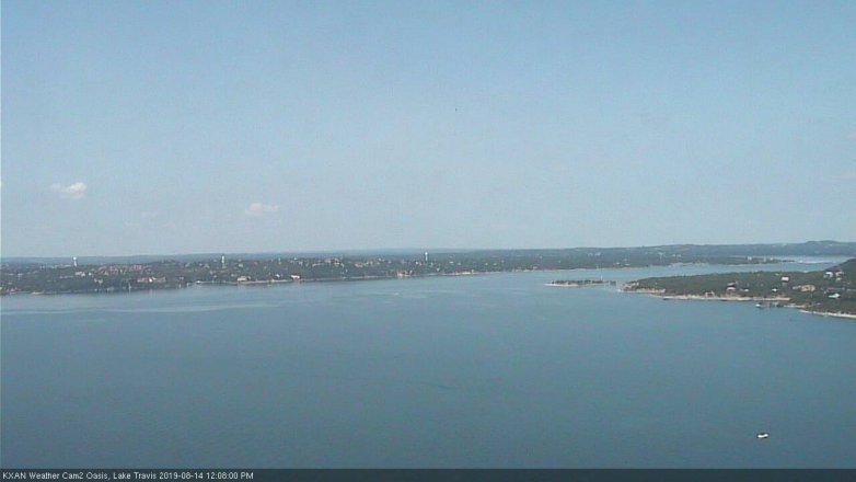 Lake Travis webcam, August 14, 2019 11:10 AM CT