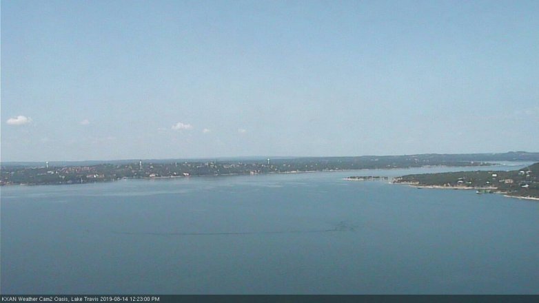 Lake Travis webcam, August 14, 2019 11:25 AM CT