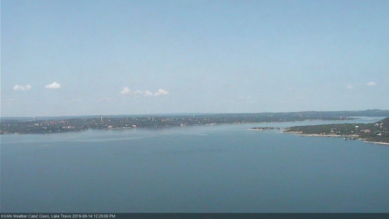 Lake Travis webcam, August 14, 2019 11:30 AM CT