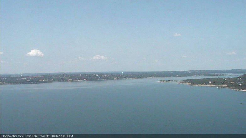 Lake Travis webcam, August 14, 2019 11:35 AM CT