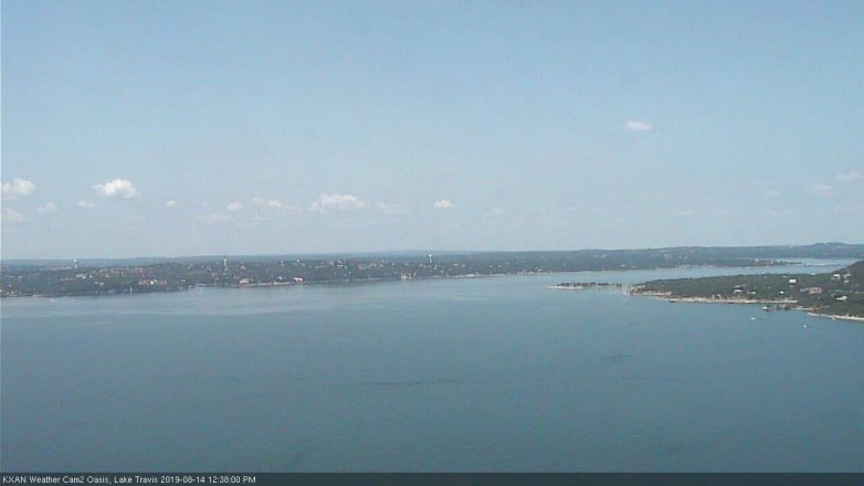 Lake Travis webcam, August 14, 2019 11:40 AM CT