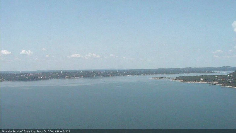 Lake Travis webcam, August 14, 2019 11:50 AM CT