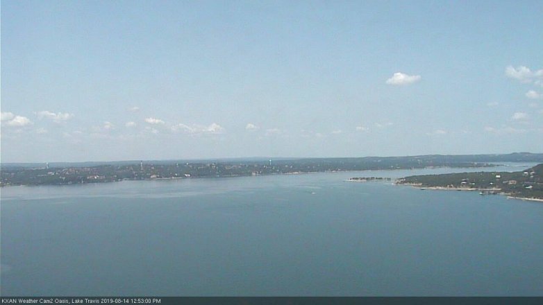 Lake Travis webcam, August 14, 2019 11:55 AM CT
