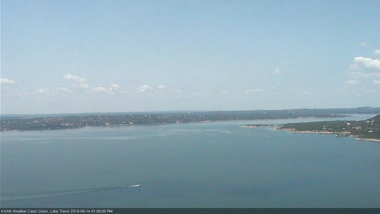Lake Travis webcam, August 14, 2019 12:10 PM CT