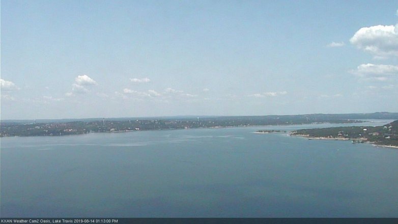 Lake Travis webcam, August 14, 2019 12:15 PM CT
