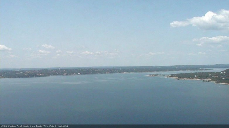 Lake Travis webcam, August 14, 2019 12:20 PM CT