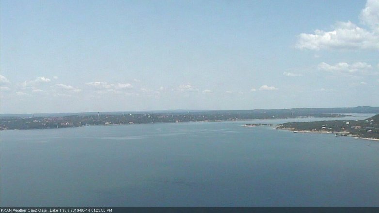 Lake Travis webcam, August 14, 2019 12:25 PM CT