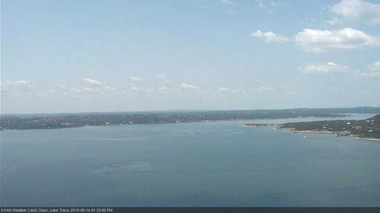 Lake Travis webcam, August 14, 2019 12:35 PM CT