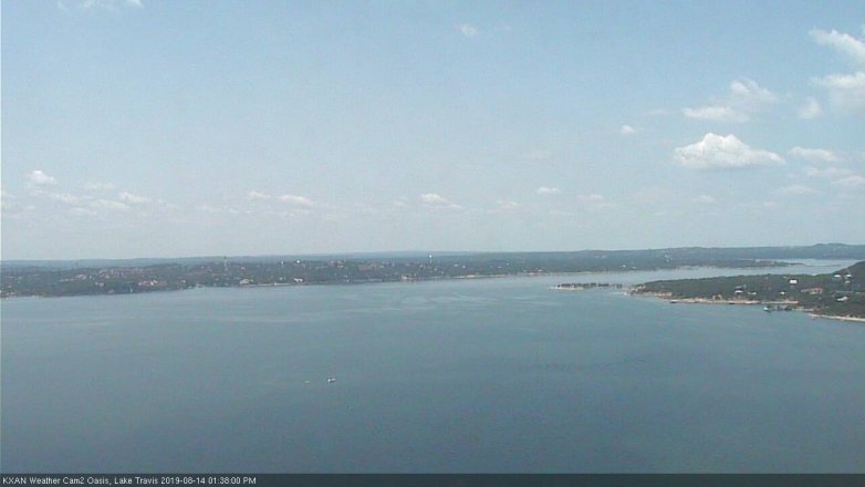 Lake Travis webcam, August 14, 2019 12:40 PM CT