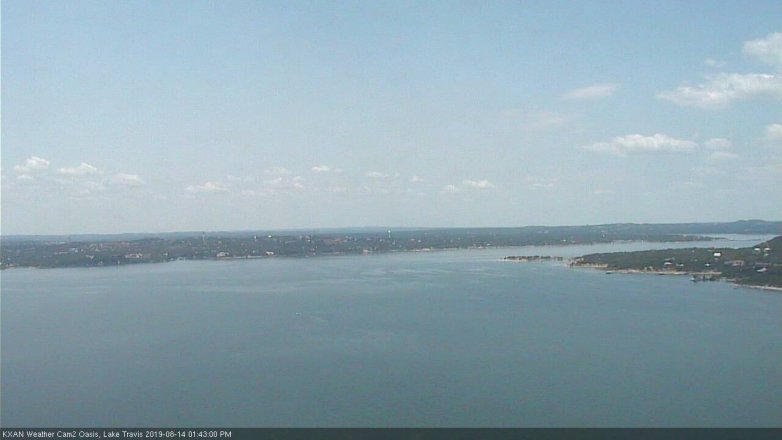 Lake Travis webcam, August 14, 2019 12:45 PM CT