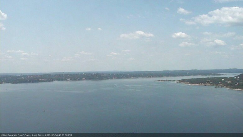 Lake Travis webcam, August 14, 2019 1:10 PM CT