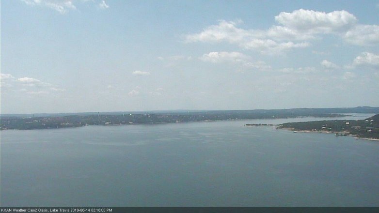 Lake Travis webcam, August 14, 2019 1:20 PM CT