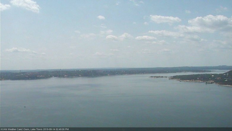 Lake Travis webcam, August 14, 2019 1:50 PM CT