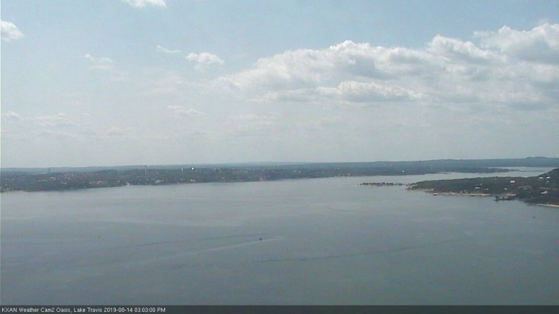 Lake Travis webcam, August 14, 2019 2:05 PM CT