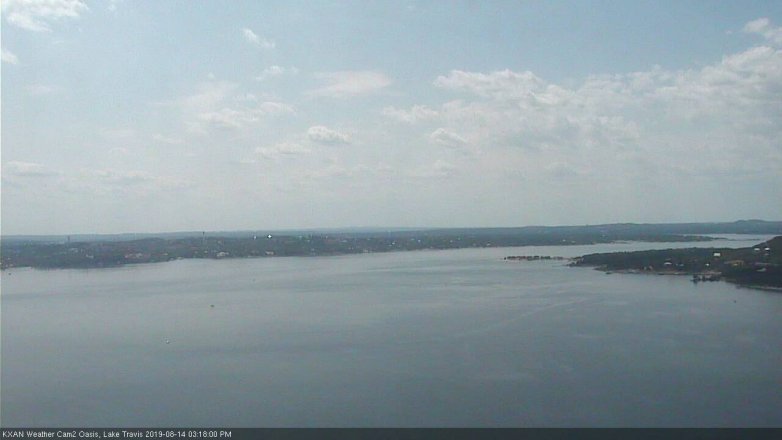 Lake Travis webcam, August 14, 2019 2:20 PM CT