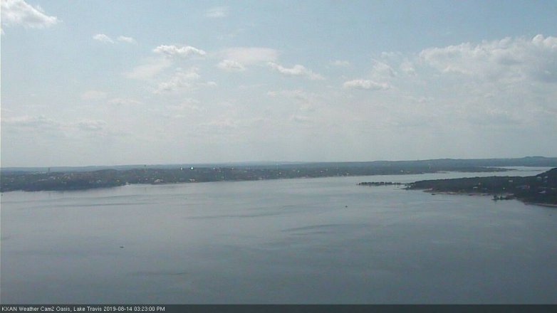 Lake Travis webcam, August 14, 2019 2:25 PM CT