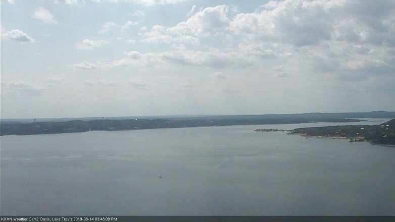 Lake Travis webcam, August 14, 2019 2:50 PM CT