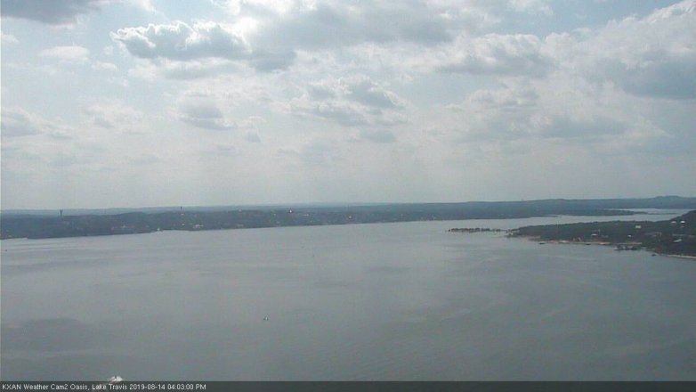 Lake Travis webcam, August 14, 2019 3:05 PM CT