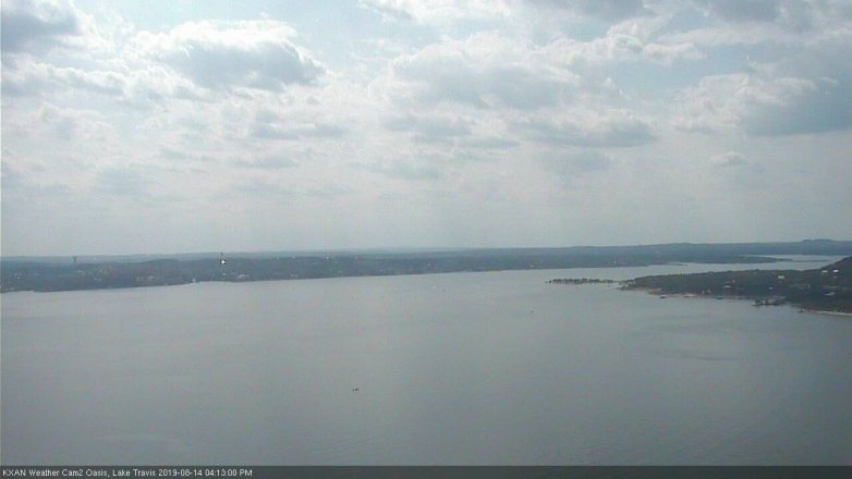 Lake Travis webcam, August 14, 2019 3:15 PM CT