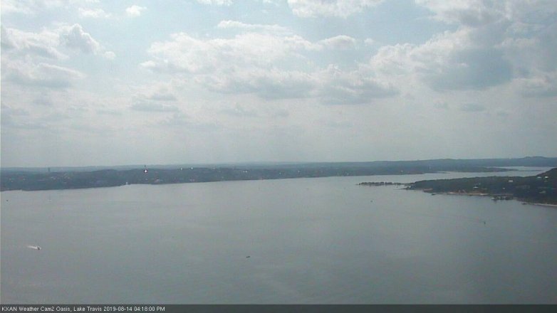 Lake Travis webcam, August 14, 2019 3:20 PM CT