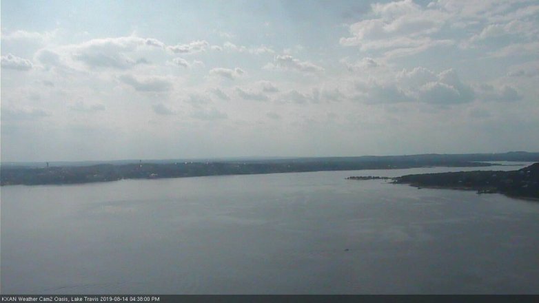 Lake Travis webcam, August 14, 2019 3:40 PM CT