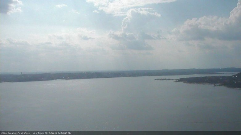 Lake Travis webcam, August 14, 2019 4:00 PM CT