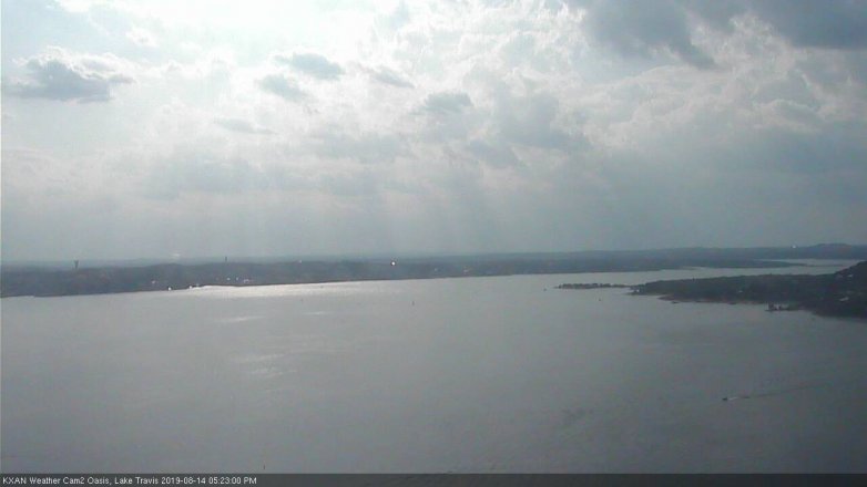 Lake Travis webcam, August 14, 2019 4:25 PM CT
