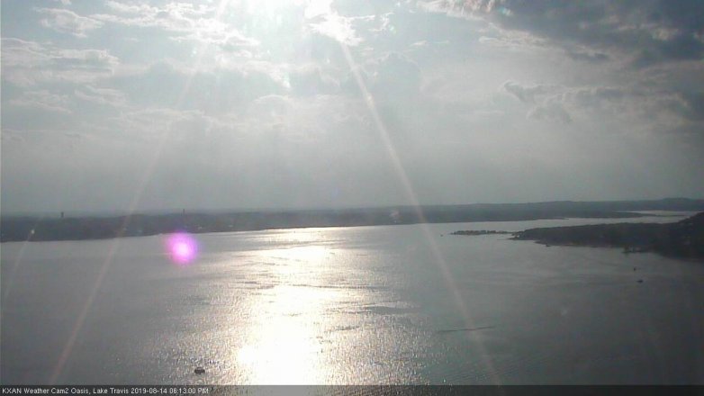 Lake Travis webcam, August 14, 2019 5:15 PM CT