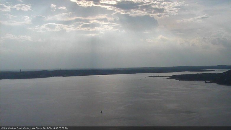 Lake Travis webcam, August 14, 2019 5:25 PM CT