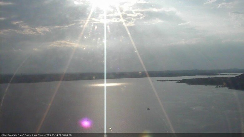 Lake Travis webcam, August 14, 2019 5:35 PM CT