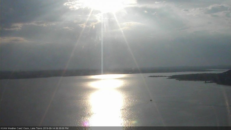 Lake Travis webcam, August 14, 2019 5:40 PM CT