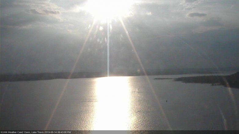 Lake Travis webcam, August 14, 2019 5:45 PM CT