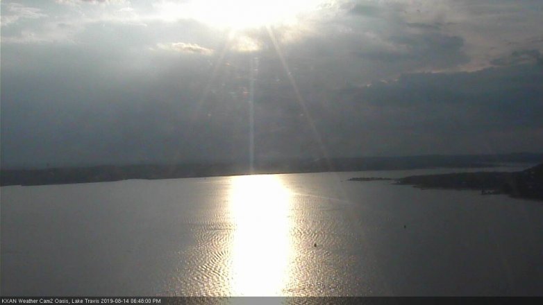 Lake Travis webcam, August 14, 2019 5:50 PM CT