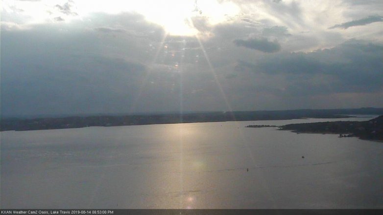 Lake Travis webcam, August 14, 2019 5:55 PM CT