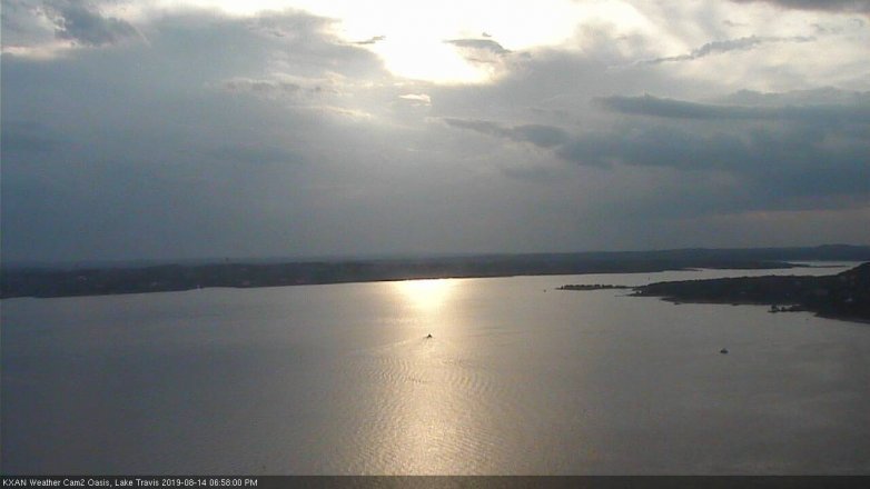 Lake Travis webcam, August 14, 2019 6:00 PM CT