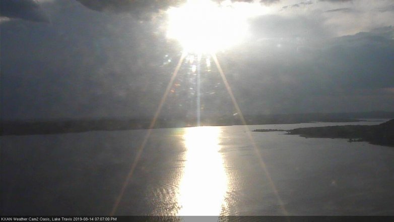 Lake Travis webcam, August 14, 2019 6:10 PM CT