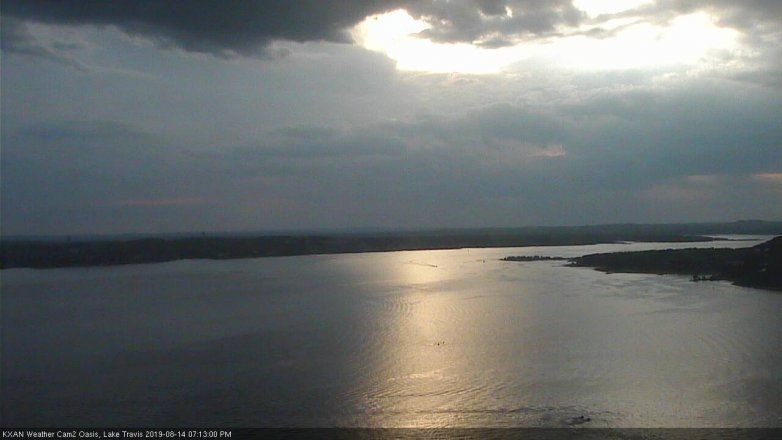 Lake Travis webcam, August 14, 2019 6:15 PM CT