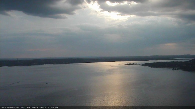 Lake Travis webcam, August 14, 2019 6:20 PM CT