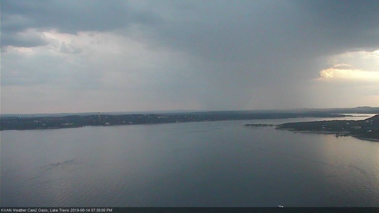 Lake Travis webcam, August 14, 2019 6:40 PM CT