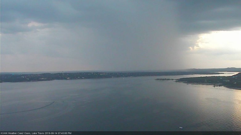 Lake Travis webcam, August 14, 2019 6:45 PM CT