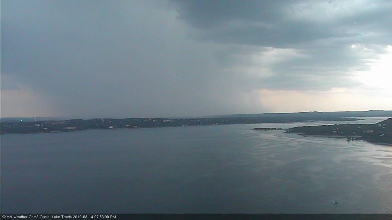 Lake Travis webcam, August 14, 2019 6:55 PM CT