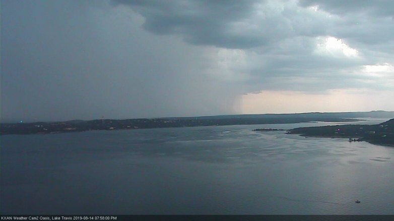 Lake Travis webcam, August 14, 2019 7:00 PM CT