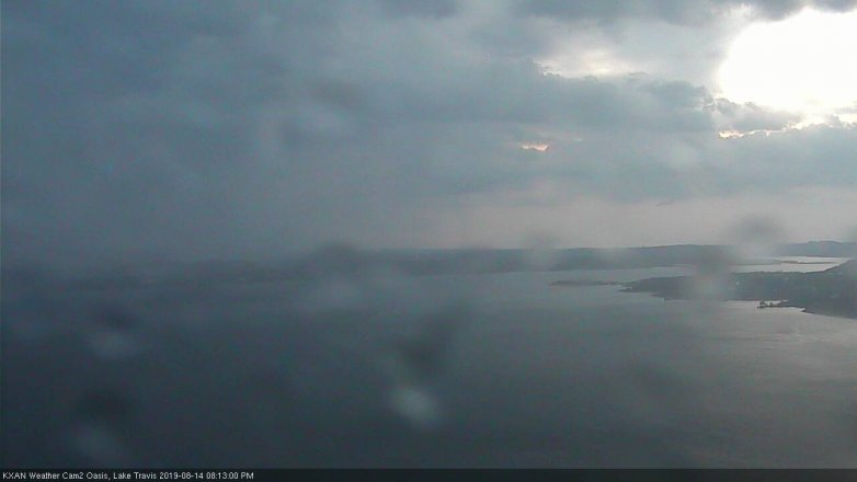 Lake Travis webcam, August 14, 2019 7:15 PM CT