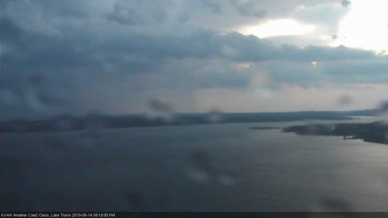 Lake Travis webcam, August 14, 2019 7:20 PM CT